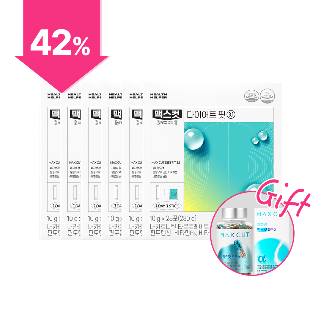 崔咪 X MaxCut小綠水 6盒 贈 MaxCut阻脂膠囊Cr120入 + MaxCut減脂粉