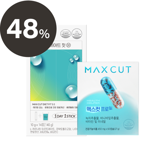 庭均 X MaxCut 小綠水14入*1盒 + 阻脂膠囊60入*1盒 (體驗組）