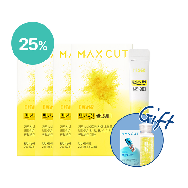 蕭彤雯 X MaxCut 小黃水4盒 贈水瓶 阻脂膠囊18入