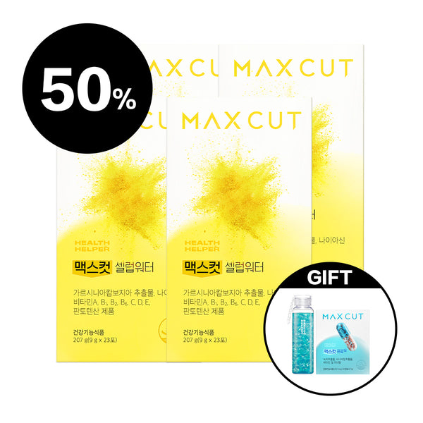 小象 X MaxCut 小黃水*4 贈阻脂膠囊Cr 60顆*1 + 水瓶