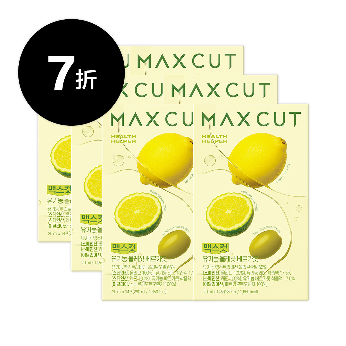 青蛙小姐 X MaxCut 佛手柑橙萃檸檬橄欖油14入*6盒