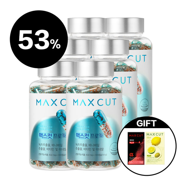 小象 X MaxCut 阻脂膠囊Cr 120顆 *6 贈MaxCut 佛手柑橙萃檸檬橄欖油*1+ 辣味輕盈粉*1